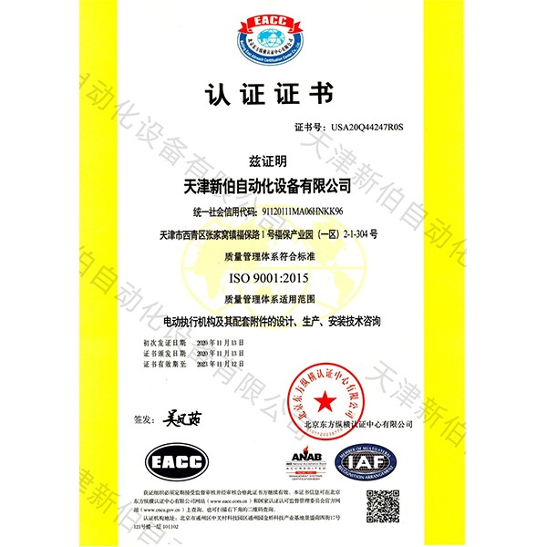 ISO9001质量体系认证中文